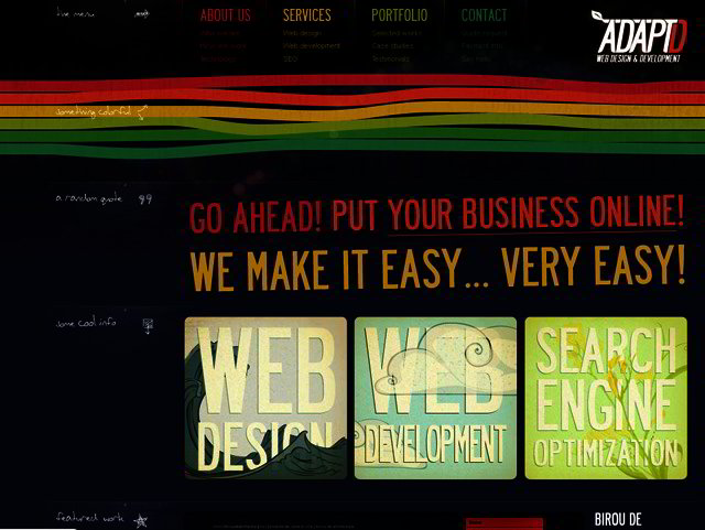 dark web design