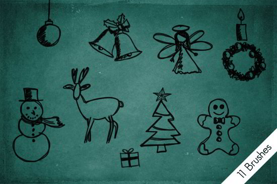 christmas_scribble_brushes_by_byjanam-d5npejg