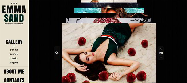 photography website template