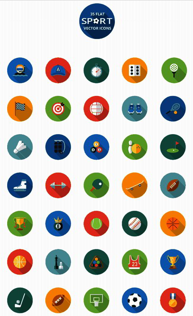 flat icons