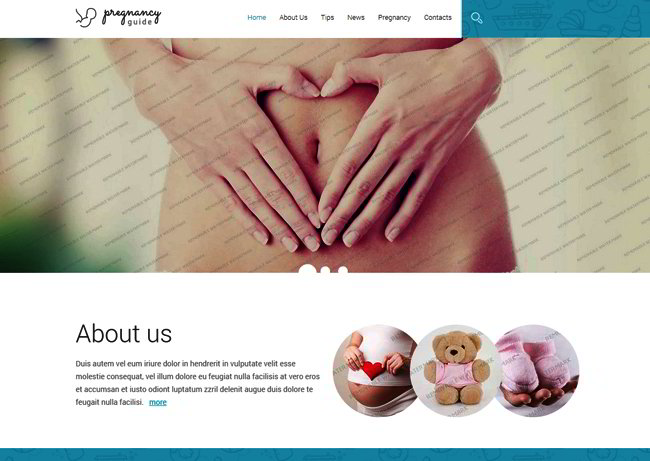 Pregnancy Guide Responsive Web Template