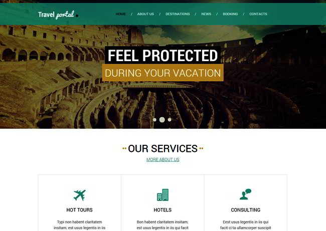 Travel Agency Responsive Web Template