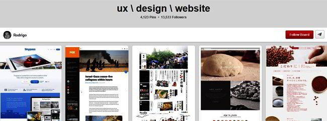 Web Design Boards on Pinterest