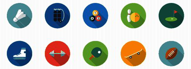 flat icons