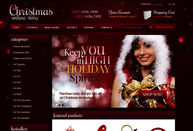 Web Templates for Christmas