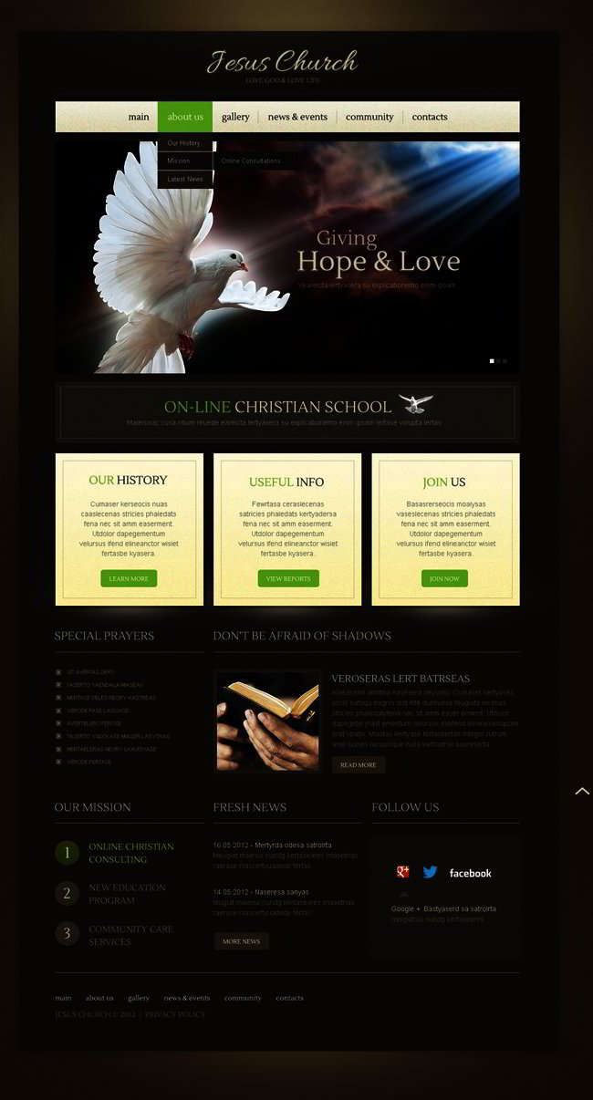 Religious Christian WordPress Theme