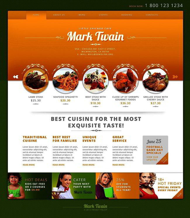 Cafe WordPress Theme