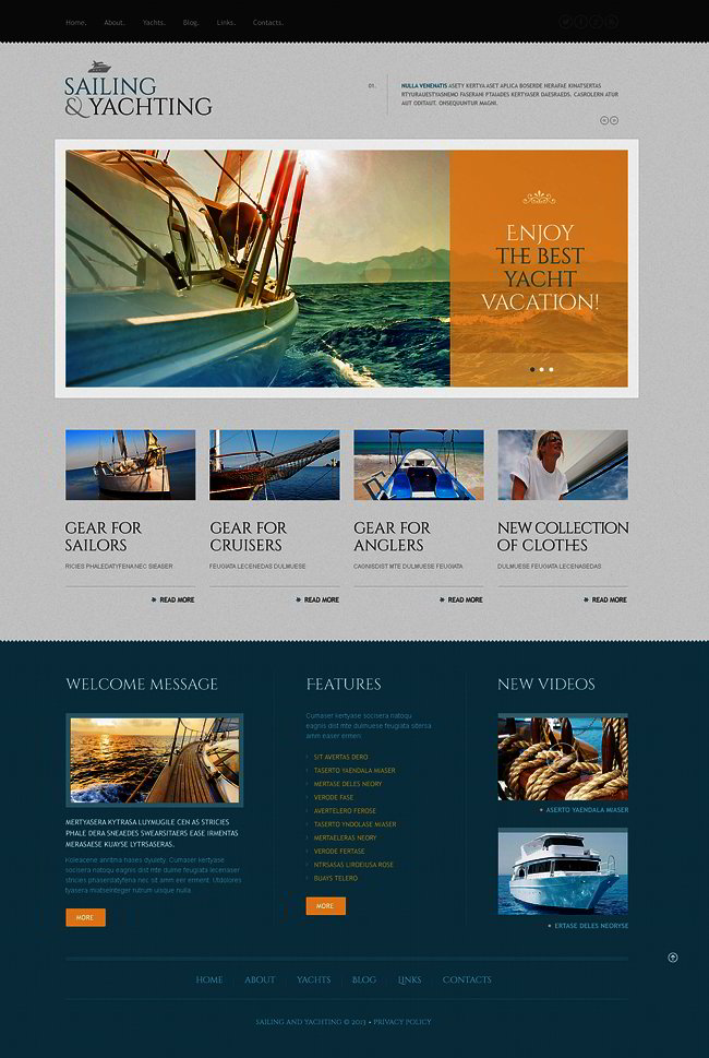 Yachting Responsive WordPress Theme