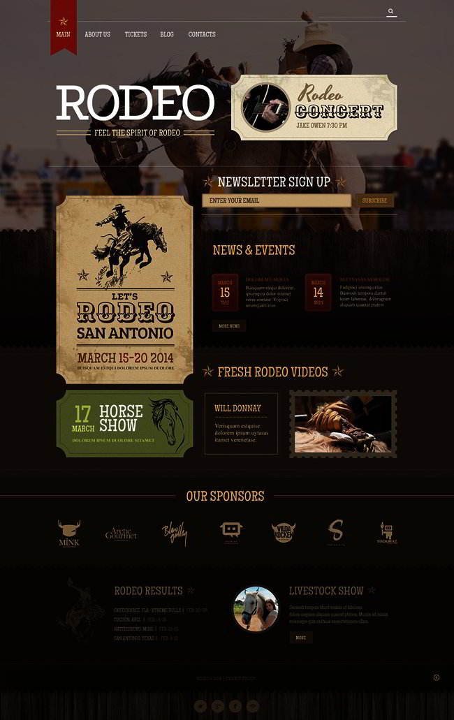 Horse Racing Responsive WordPress Theme