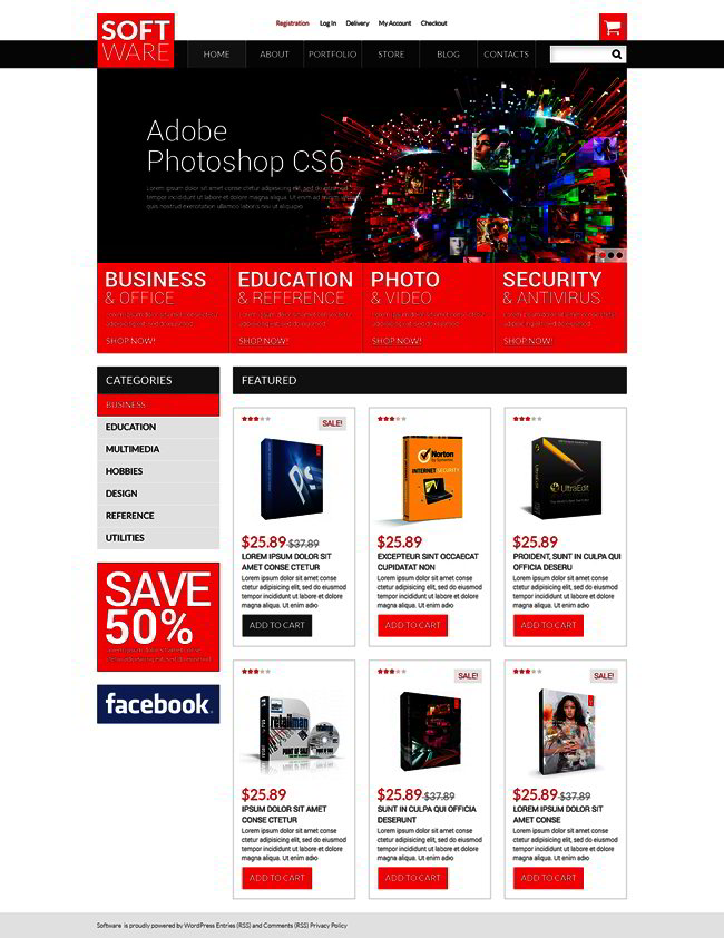 Software Store WooCommerce Theme