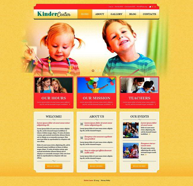 Kids Center WordPress Theme