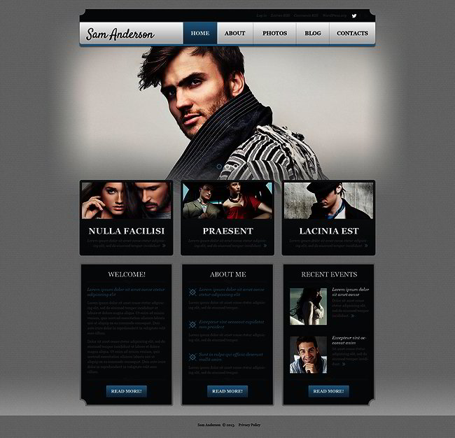 Photographer Portfolio WordPress Theme