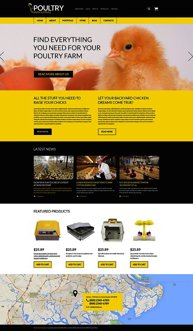 Poultry Farm Supplies WooCommerce Theme