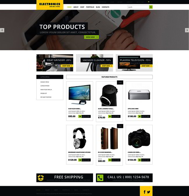 Home Electronics WooCommerce Theme