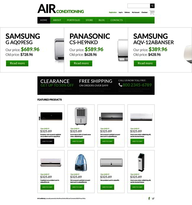 Fresh Air Supplier WooCommerce Theme