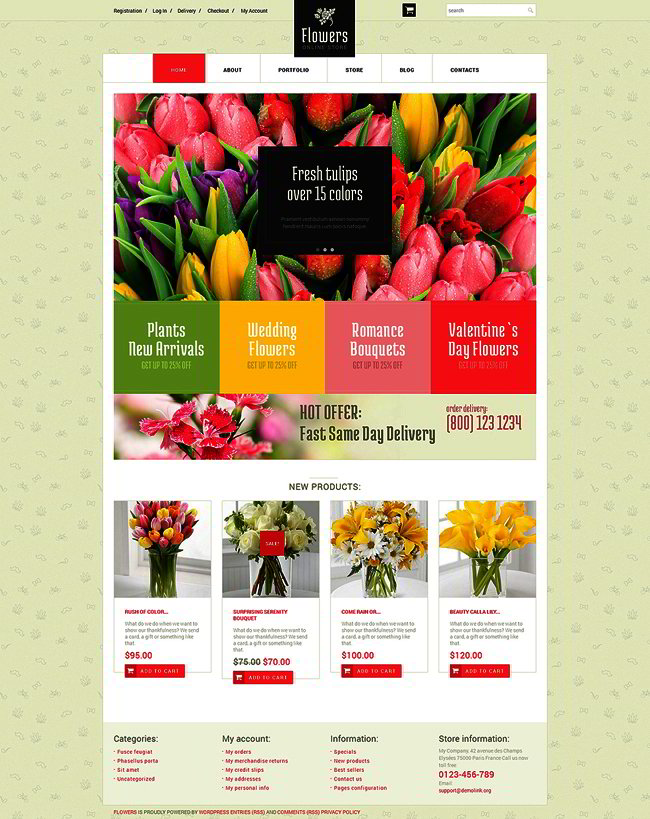 Floristic Store WooCommerce Theme