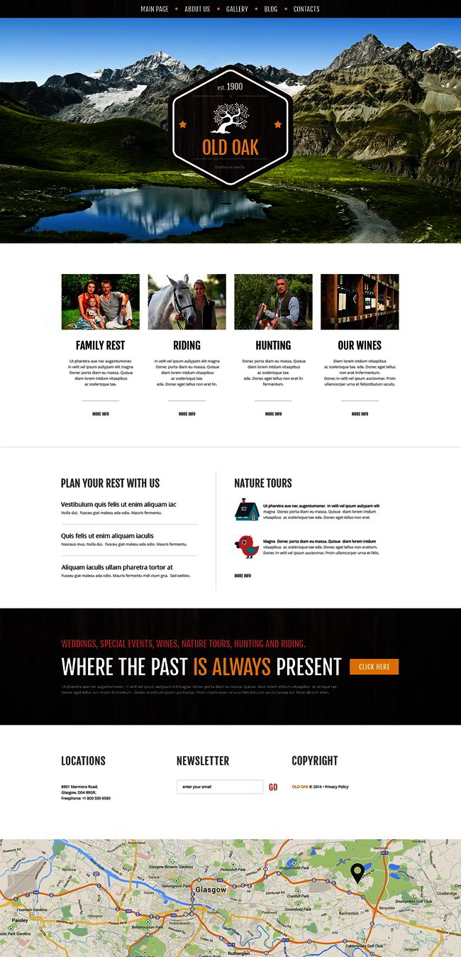 Favorable Ranch Location WordPress Theme