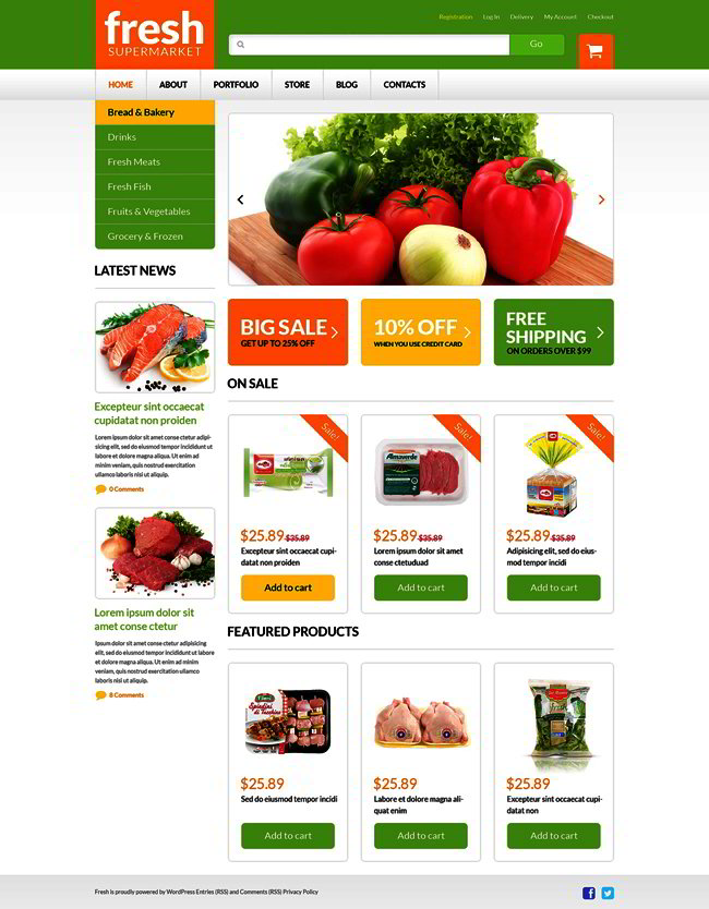 Grocery Web Shop WooCommerce Theme