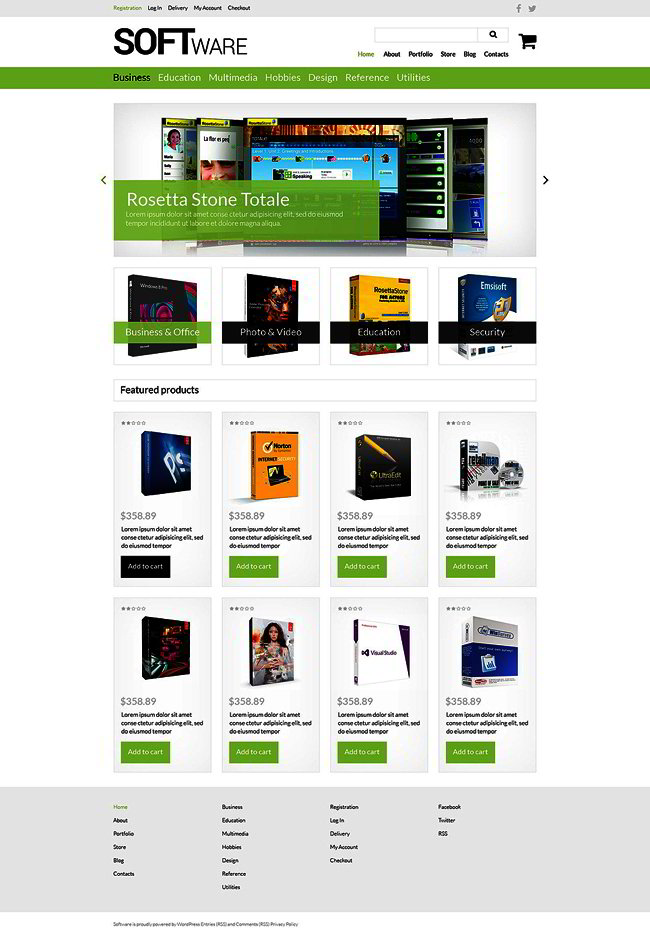 Software Store WooCommerce Theme