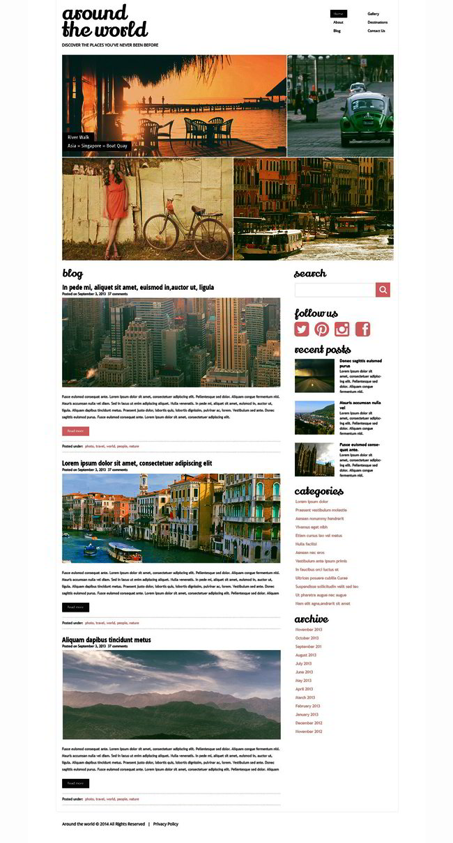 Travel Responsive WordPress Theme