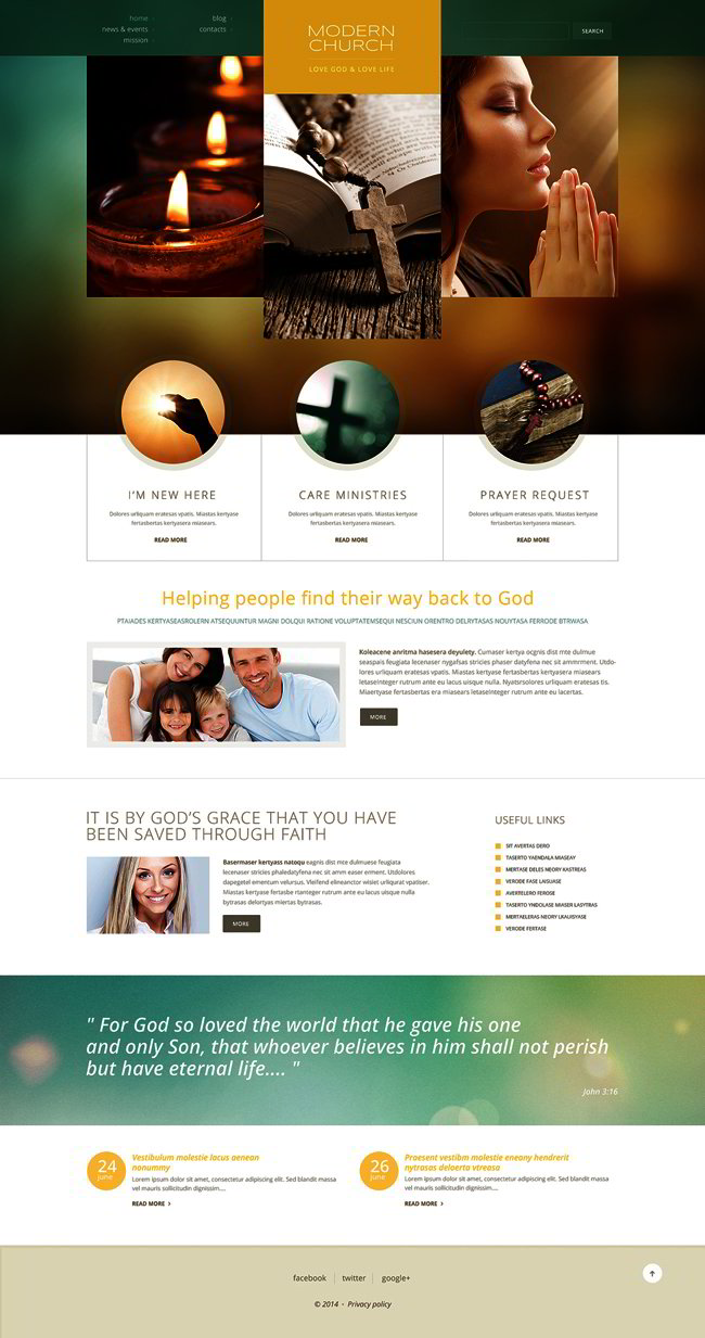 Religious Responsive WordPress Theme