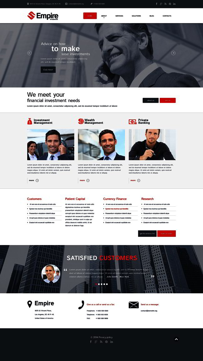 Financial Advisor Responsive WordPress Theme