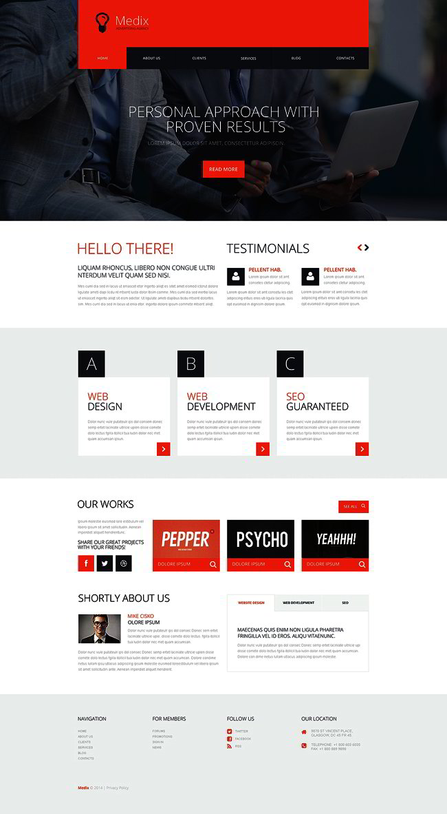 Interactive Ad Group WordPress Theme