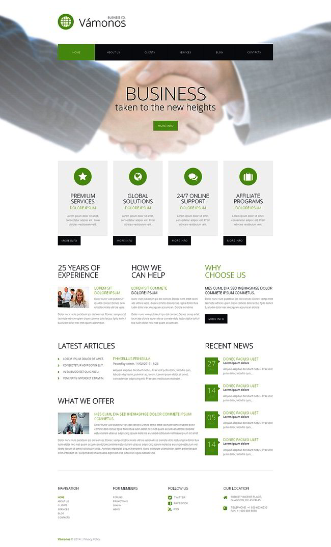 Doing Business WordPress Theme