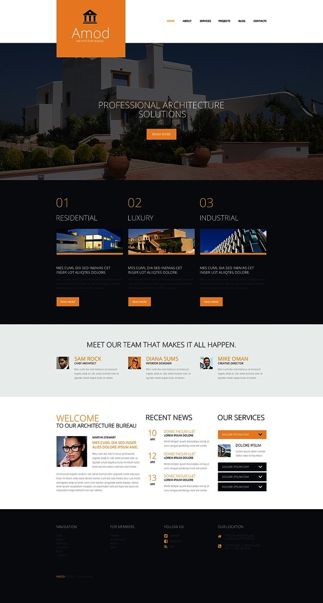 Pro Construction Office WordPress Theme