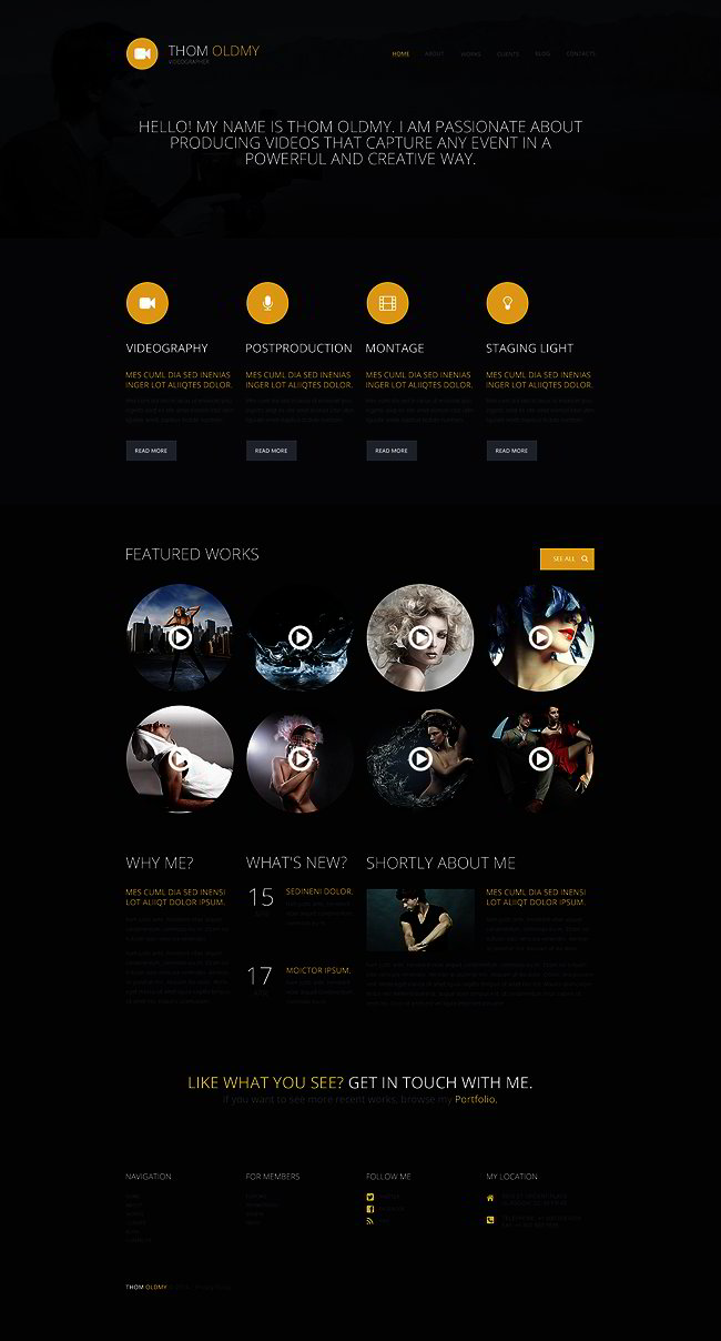 Videographer WordPress Theme