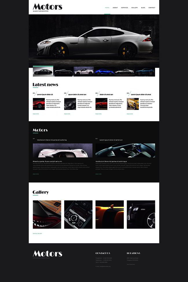 Prestigious Automobile Manufacturer WordPress Theme