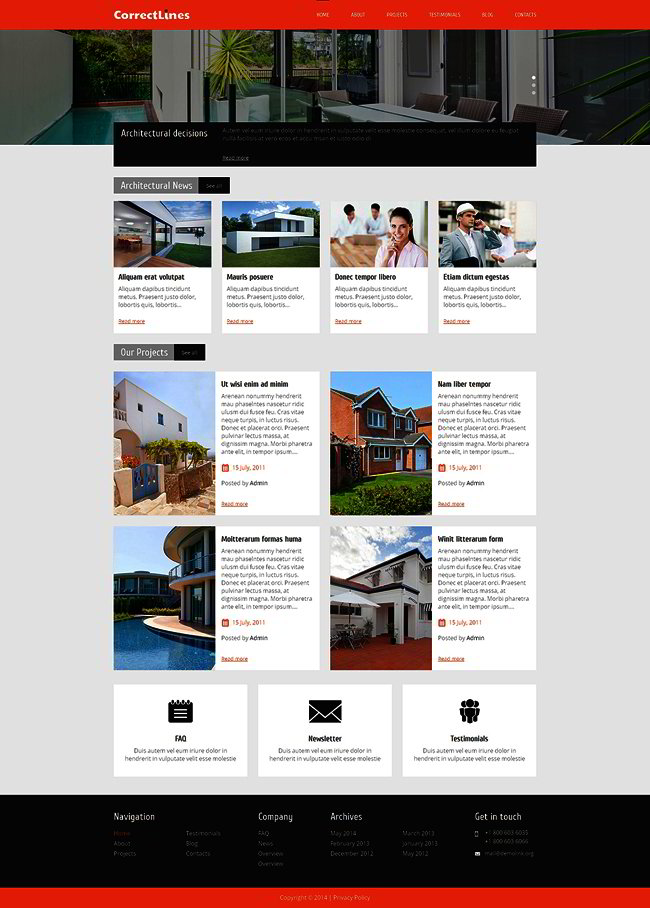 Ingenious Architecture WordPress Theme