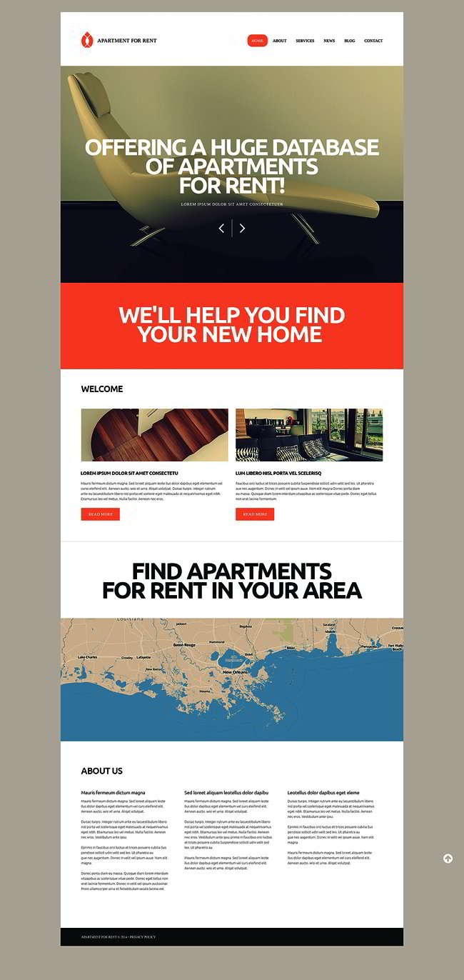 Rental Services WordPress Theme