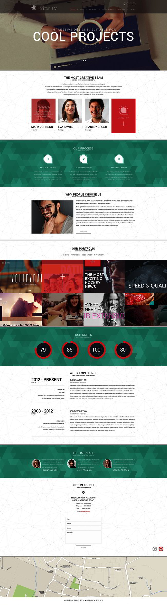 Web Design CV WordPress Theme