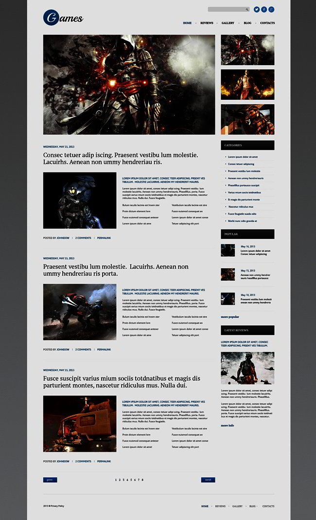 Games Responsive WordPress Theme