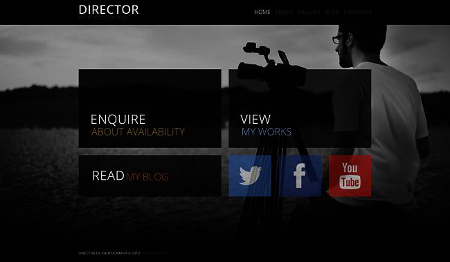 Fancy Photographer Portfolio WordPress Theme