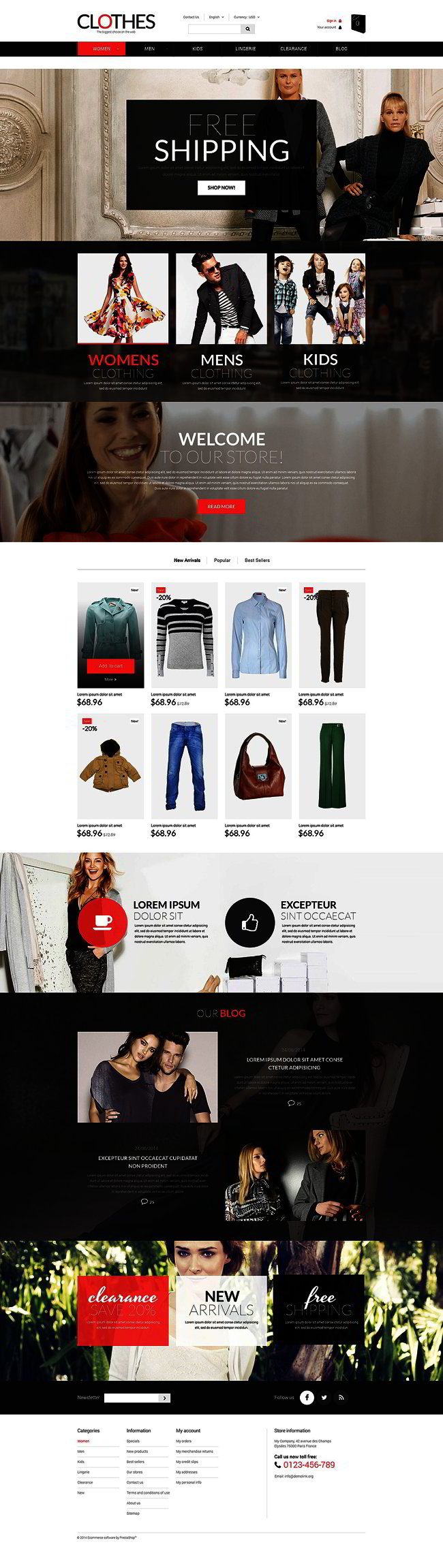 Brand Clothes PrestaShop Theme