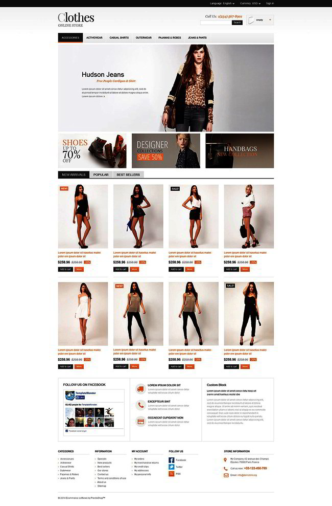 Apparel Store PrestaShop Theme