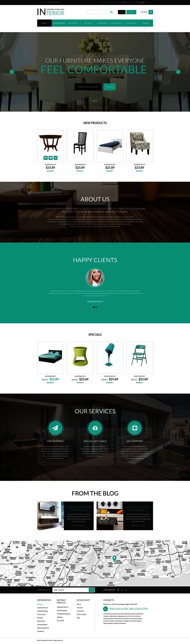 Interior and Furniture Responsive Magento Theme