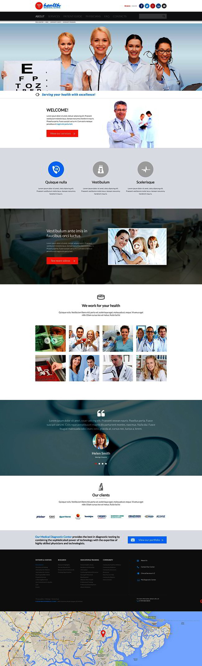 Medical Responsive Website Template