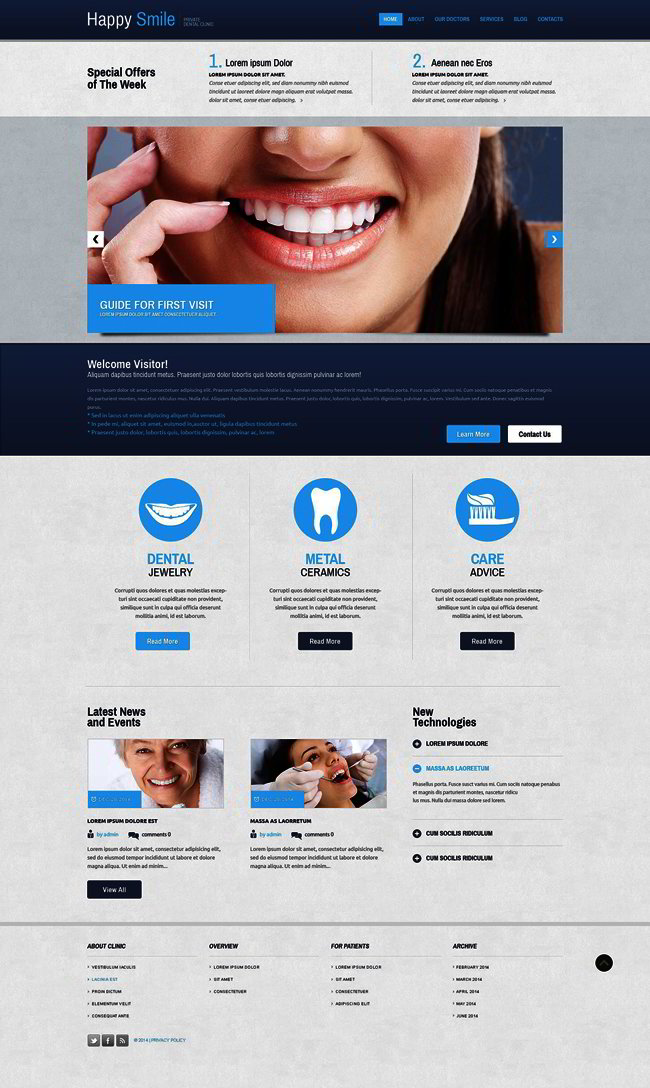 Dentistry Responsive Website Template