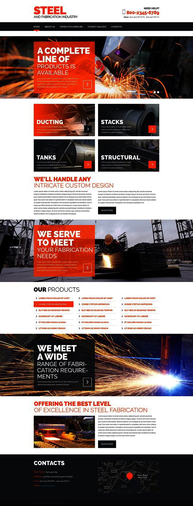 Steelworks Responsive Website Template