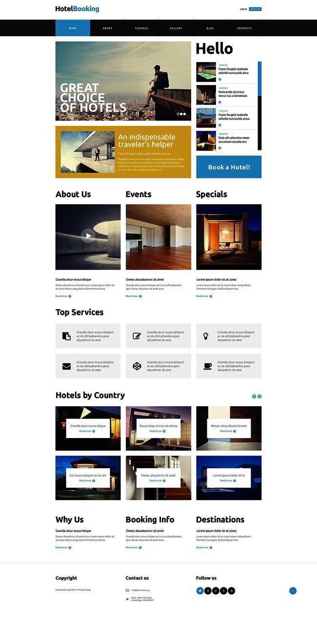  Hotel Booking Website Template