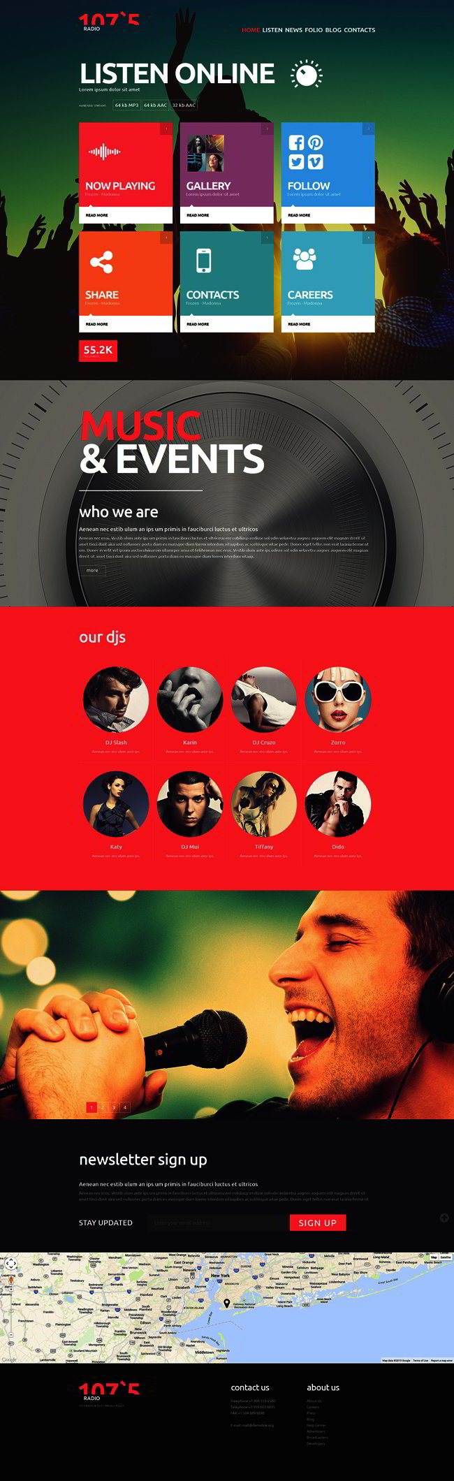 Radio Joomla Template