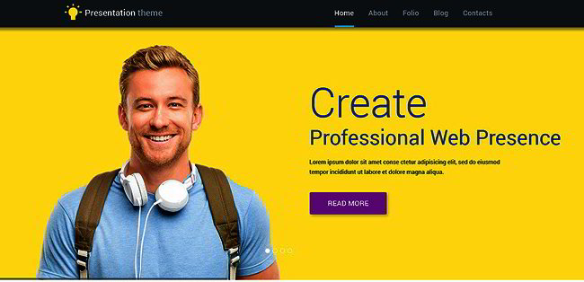 WP theme for web designer